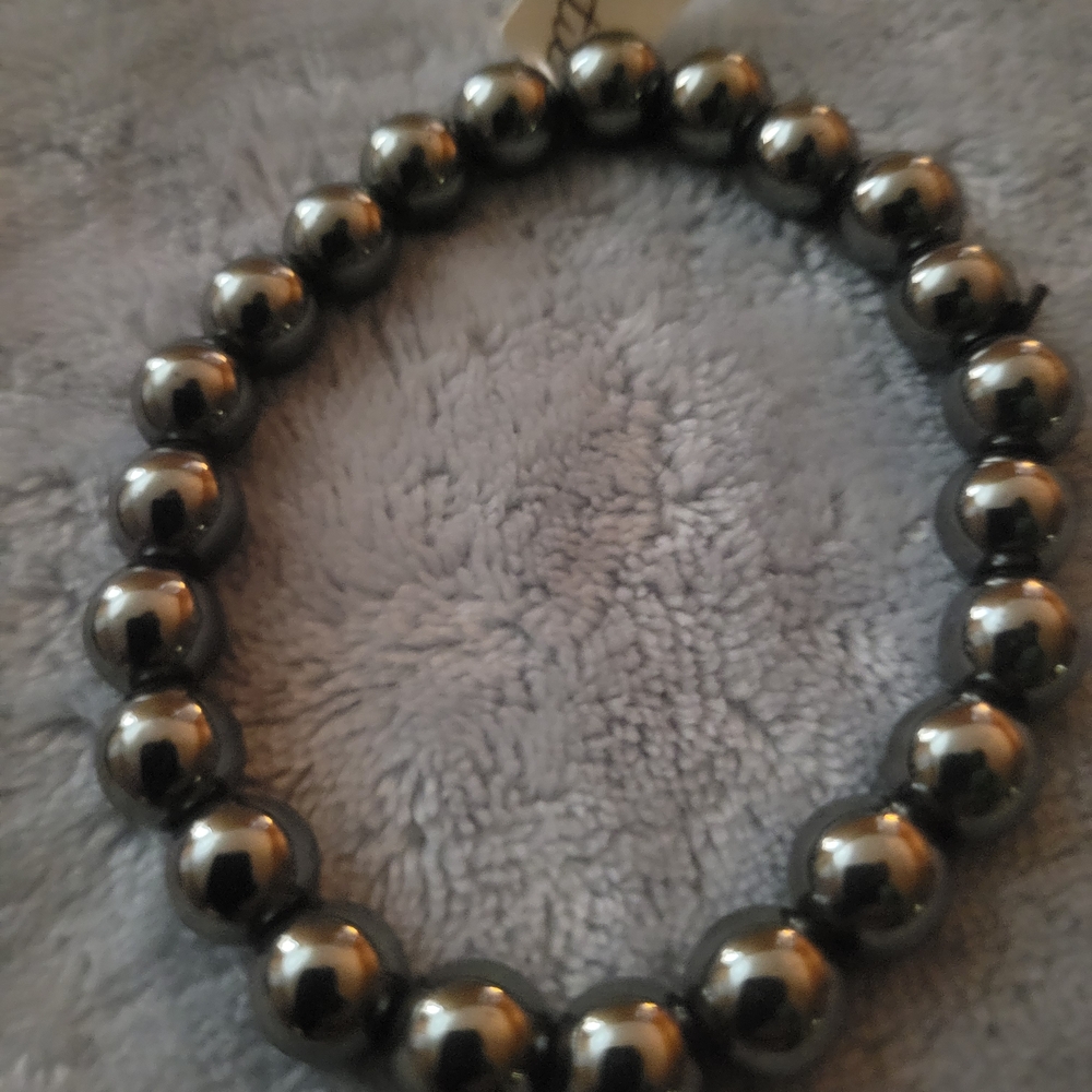 Powerful Hematite Beaded Bracelet